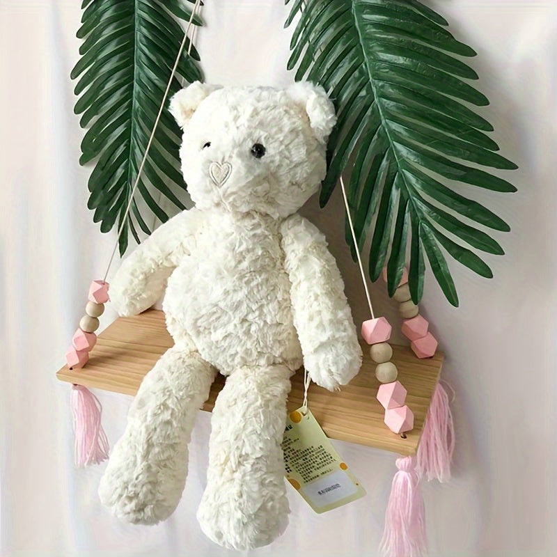 Cuddly White Teddy Bear Plush Toy - Stuffed Plush Toys