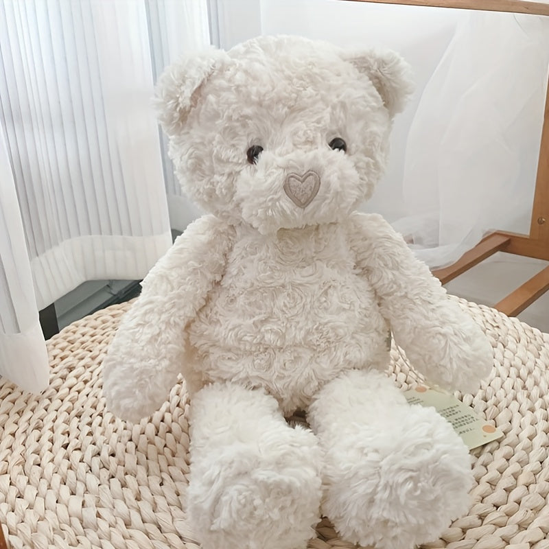 Cuddly White Teddy Bear Plush Toy - Stuffed Plush Toys