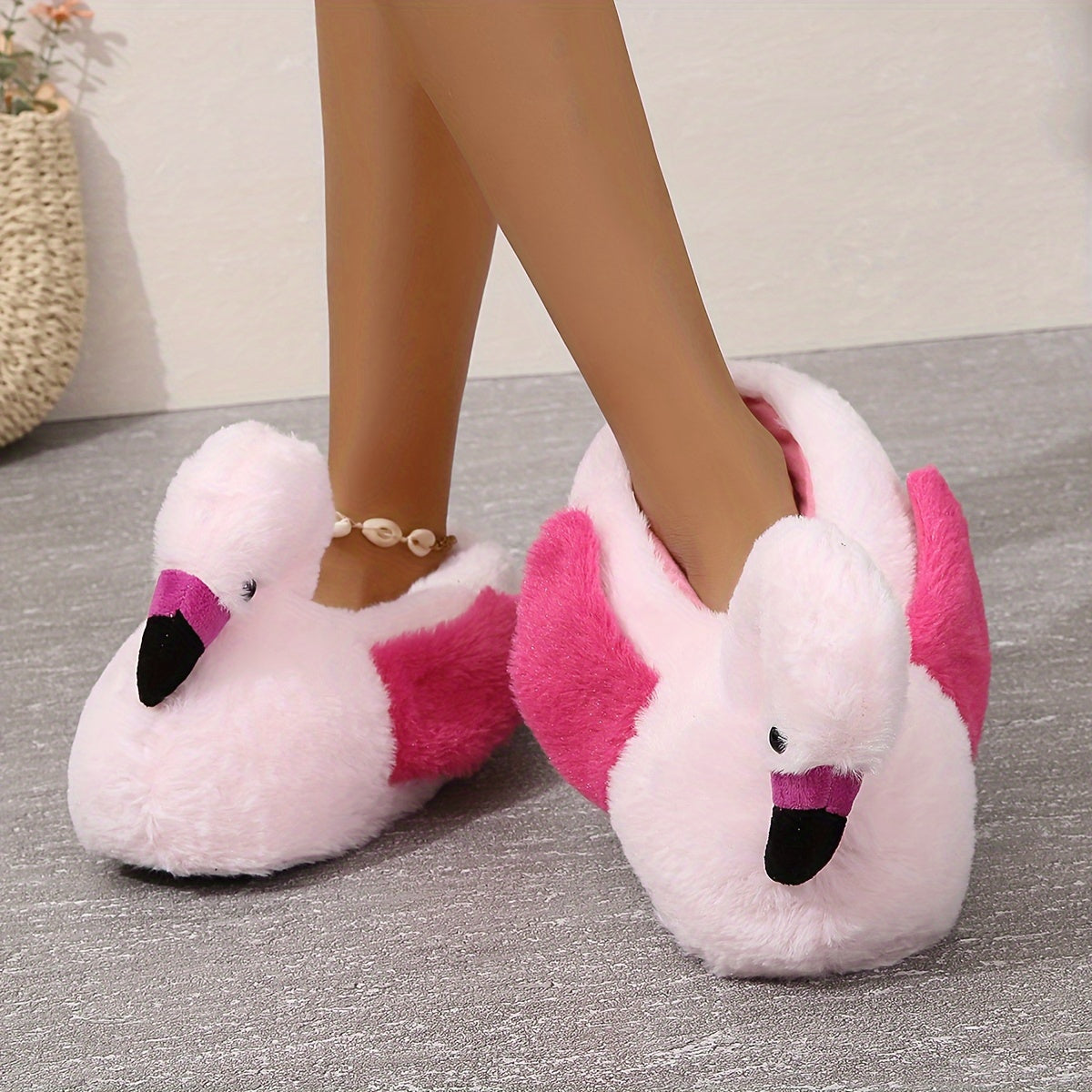 Flamingo Slippers - Stuffed Plush Toys