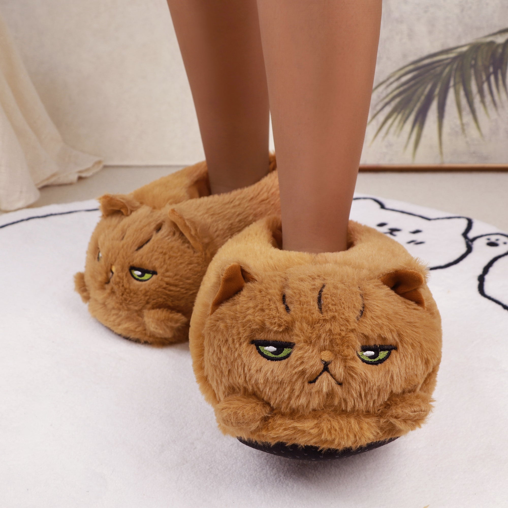 Slippers With Cats - Stuffed Plush Toys