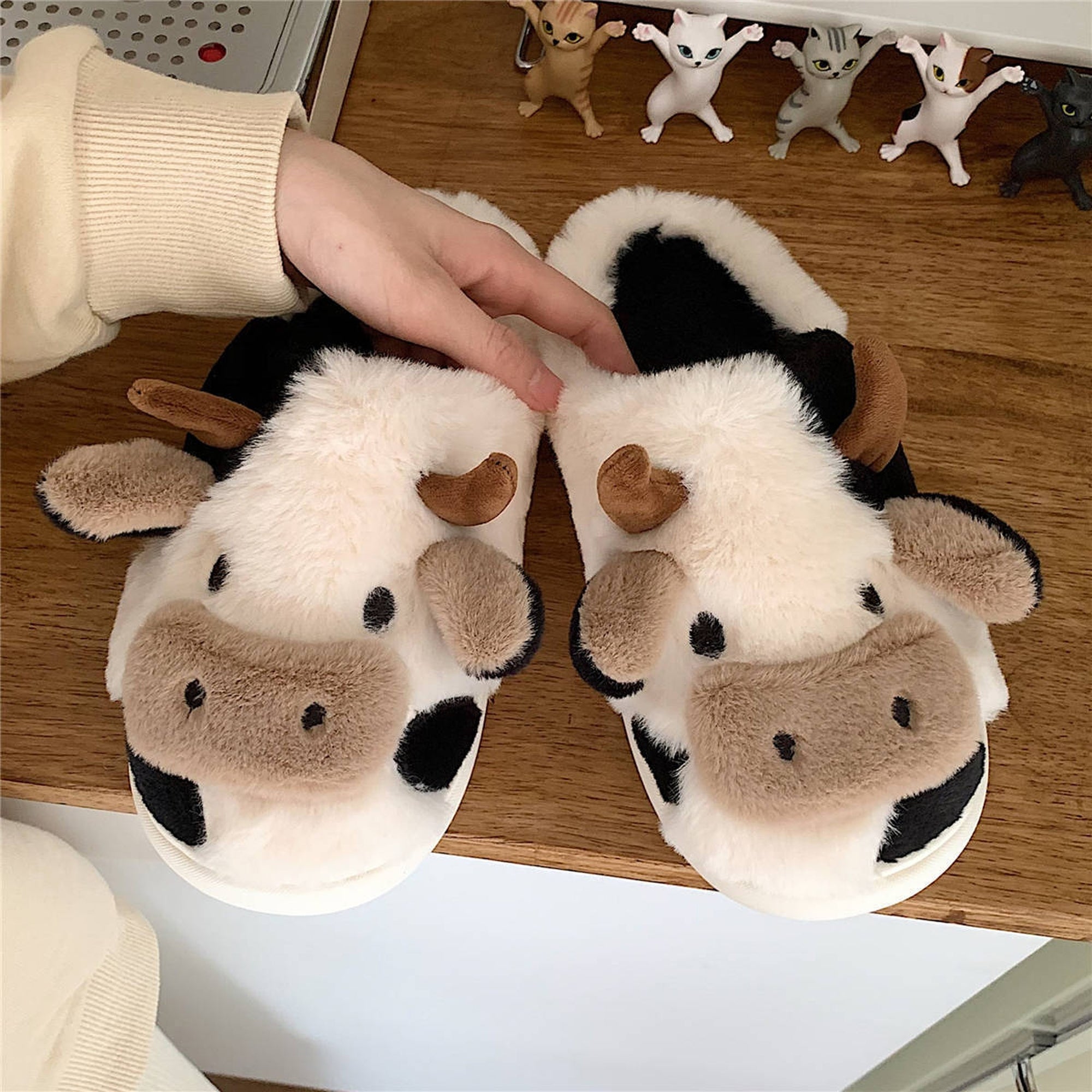 Cow Slippers - Stuffed Plush Toys