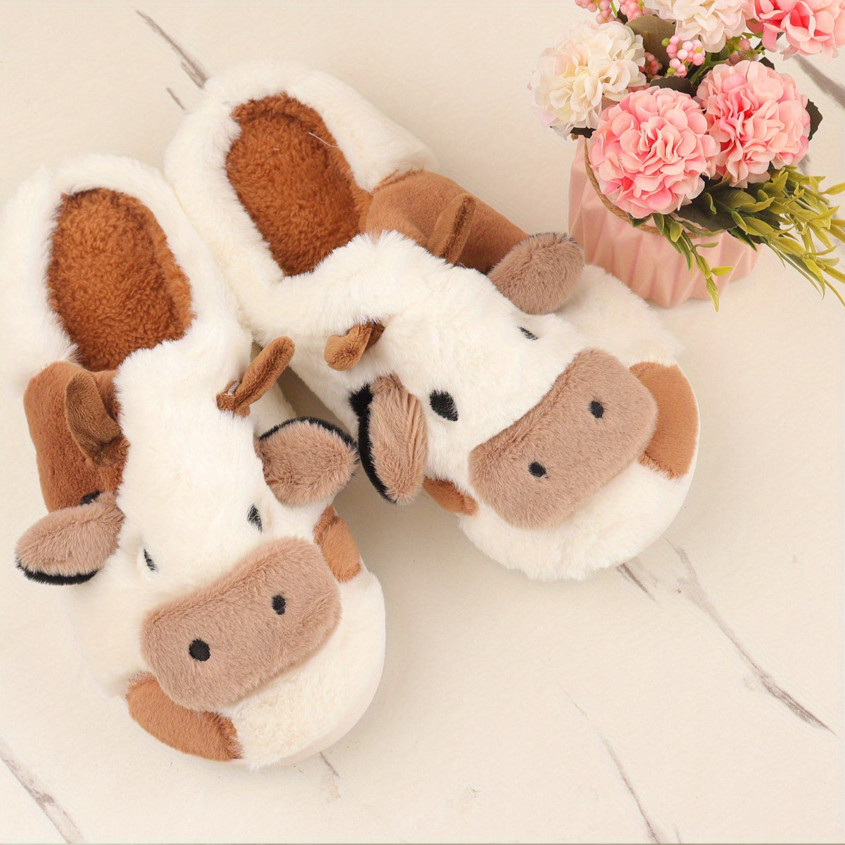 Cow Slippers - Stuffed Plush Toys