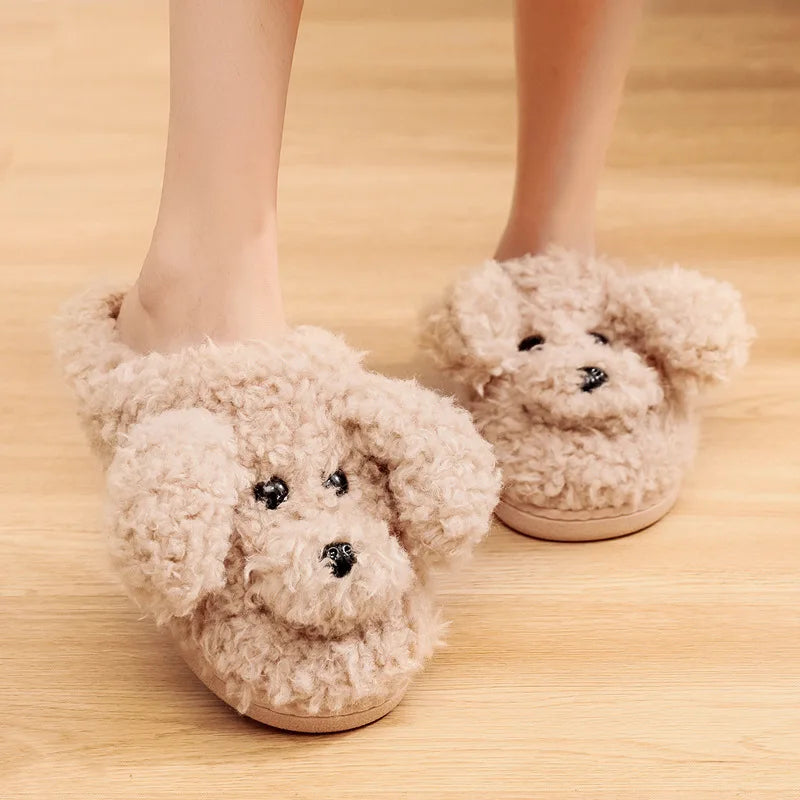 Poodle Dog Slippers - Stuffed Plush Toys