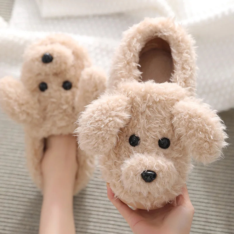 Poodle Dog Slippers - Stuffed Plush Toys