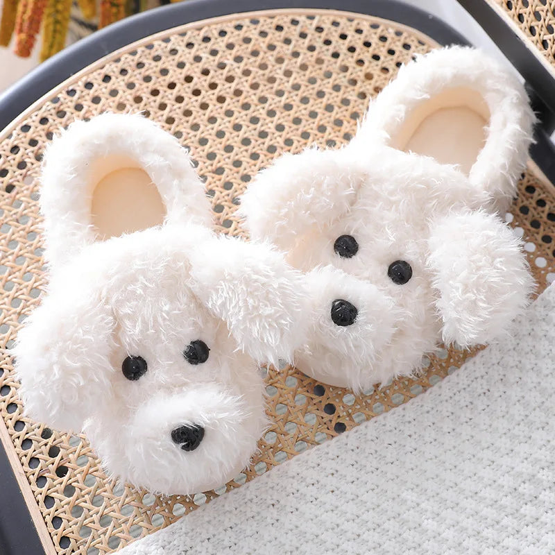 Poodle Dog Slippers - Stuffed Plush Toys