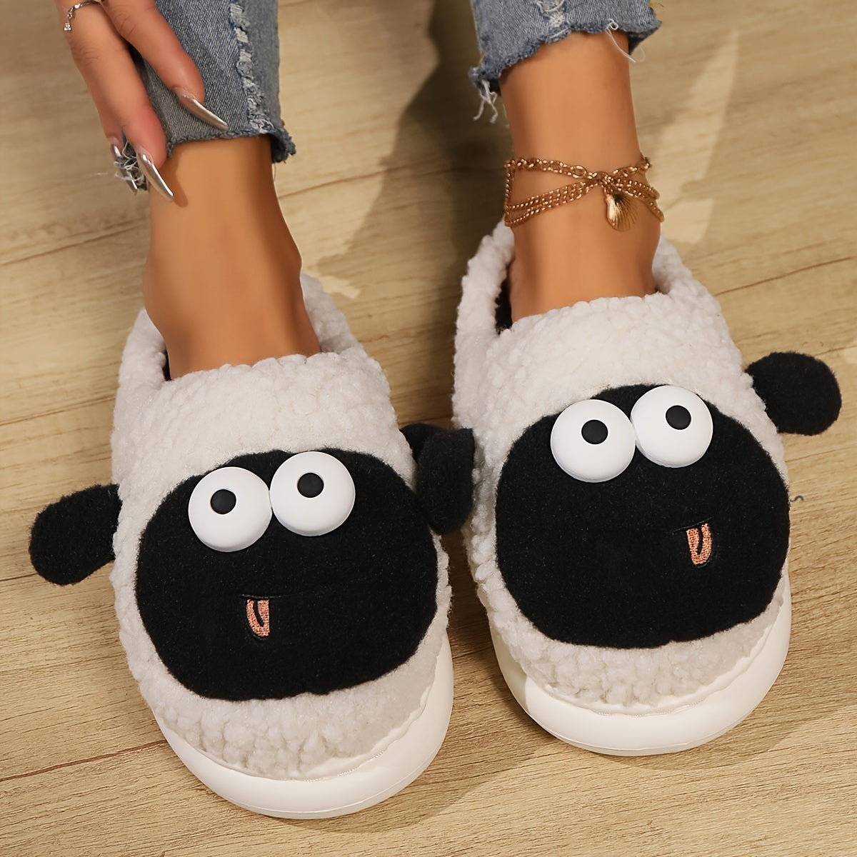 Sheep Slippers - Stuffed Plush Toys