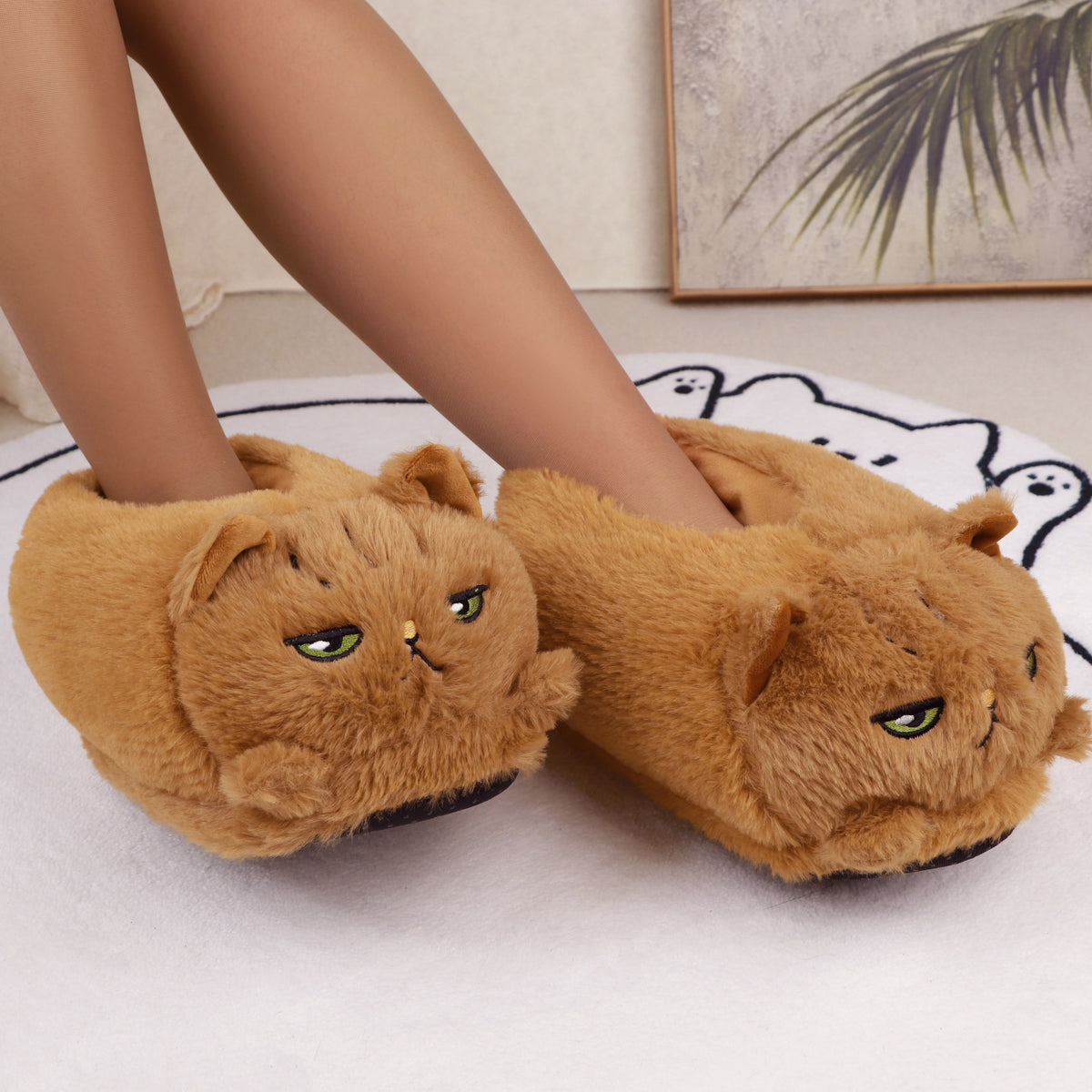 Slippers With Cats - Stuffed Plush Toys