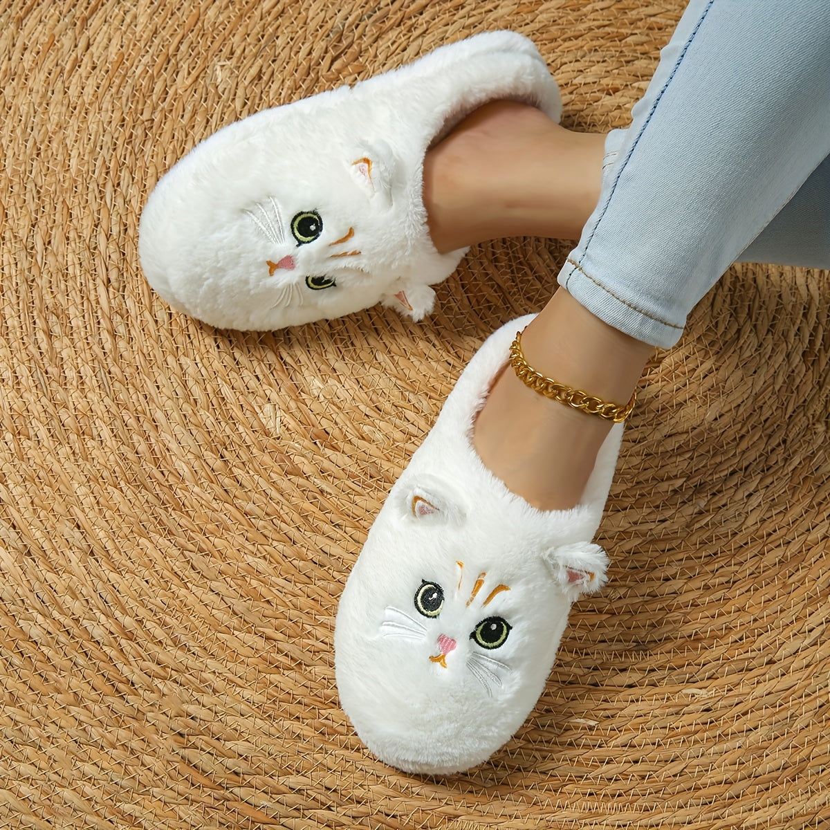 Cat Slippers Womens - Stuffed Plush Toys