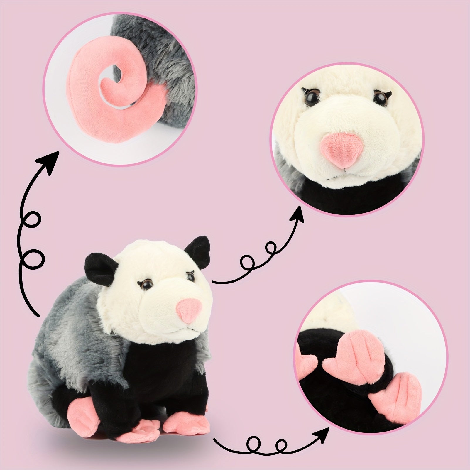 Opossum Plush - Stuffed Plush Toys