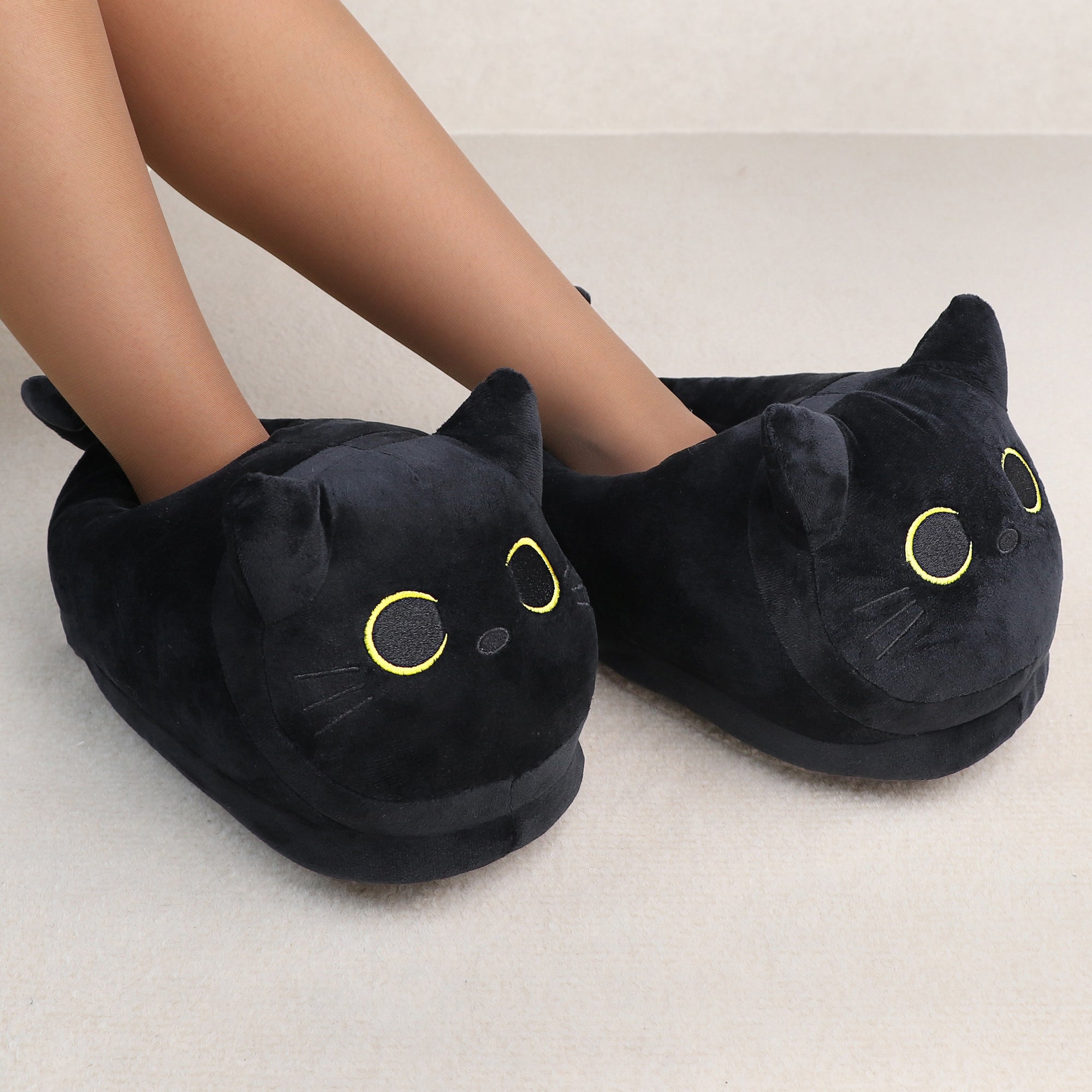 Ladies Cat Slippers - Stuffed Plush Toys